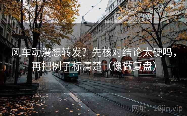 风车动漫想转发？先核对结论太硬吗，再把例子标清楚（像做复盘）  第2张